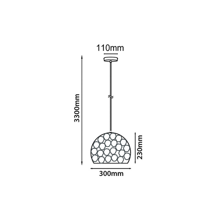 Buy Pendant Lights Australia KOPER Copper Plated 1 Light Pendant Wine Glass Shape - KOPER1