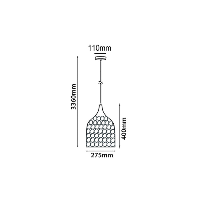 Buy Pendant Lights Australia KOPER Copper Plated 1 Light Pendant Ellipse Shape - KOPER2