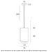 Buy Pendant Lights Australia Korova Pendant Lights 340 mm Smoke Glass - KOROVA PEM-BRSSM