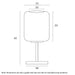 Buy Table Lamps Australia Korova Table Lamp 420mm Opal Glass - KOROVA TL-BRSOP