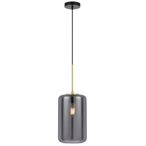 Buy Pendant Lights Australia Korova Pendant Lights 340 mm Smoke Glass - KOROVA PEM-BRSSM