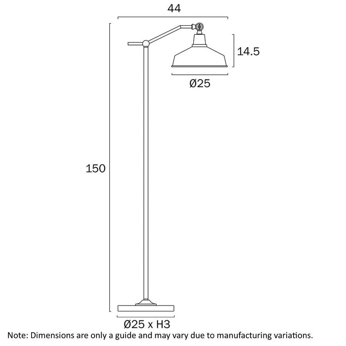 Kylan Floor Lamp Black - KYLAN FL-BK