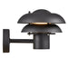 Buy Exterior Wall Lights Australia Kurnos Exterior Wall Light W200mm Black Metal - 2118061003