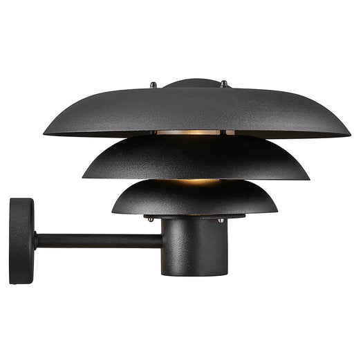 Buy Exterior Wall Lights Australia Kurnos Exterior Wall Light W350mm Black Metal - 2118071003