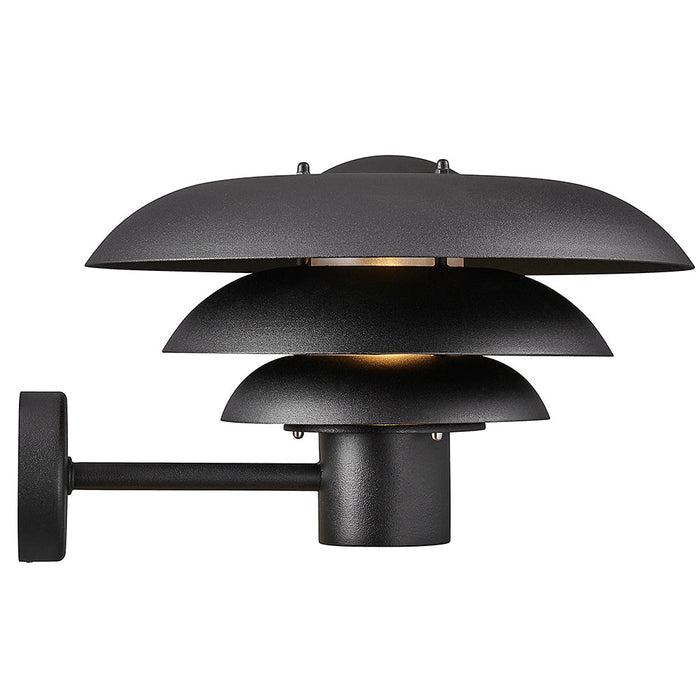 Buy Exterior Wall Lights Australia Kurnos Exterior Wall Light W350mm Black Metal - 2118071003
