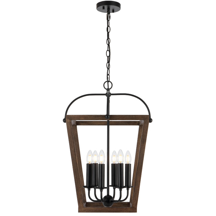 Lacota 6 Light Pendant Black - LACOTA PE6-BK