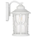 Buy Outdoor Wall Lanterns Australia Lenore Outdoor Wall Lantern W185mm White - LENORE EX215-WH