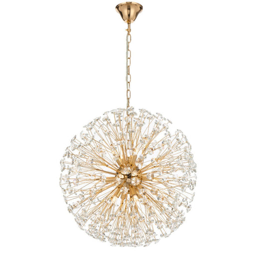Buy Pendant Lights Australia LERIDA Pendant 12 Lights Gold Clear - LERIDA PE12-GD