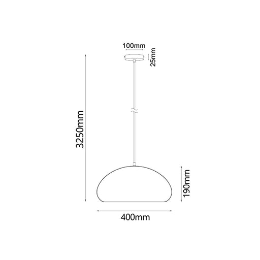 Buy Pendant Lights Australia LIGNA Cherry Black Walnut 1 Light Pendant Dome Shape - LIGNA09