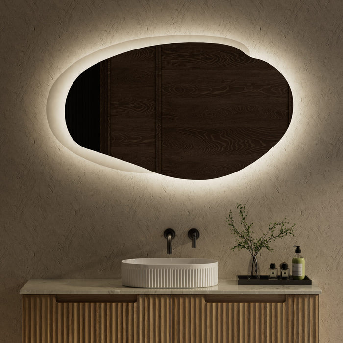 Evanston 1300mm LED Mirror Matte Grey with Acrylic Edge - LMEST-1300-MG
