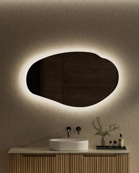 Evanston 1300mm LED Mirror Matte White with Acrylic Edge - LMEST-1300-MW