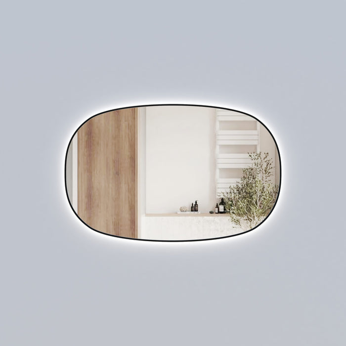 Valmont Horizontal 1100mm LED Mirror Matte Black - LMVAL-1100-MB