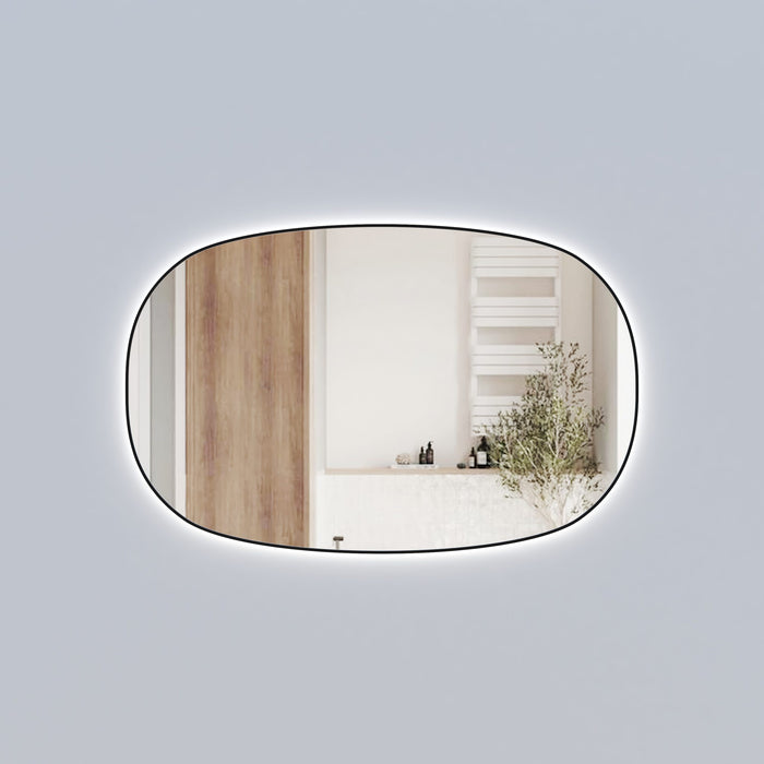 Valmont Horizontal 1400mm LED Mirror Matte Black - LMVAL-1400-MB