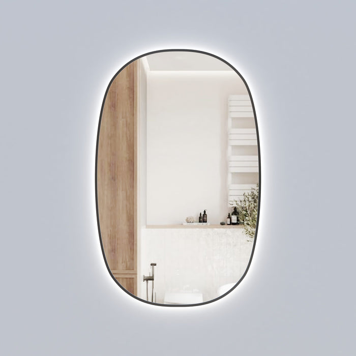 Valmont Vertical 580mm LED Mirror Gun Metal - LMVAL-580-GM