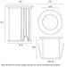 Buy Inground Lights Australia Luc LED Inground Light 8W Black Metal 3000K - LUC.G8-BK83-826