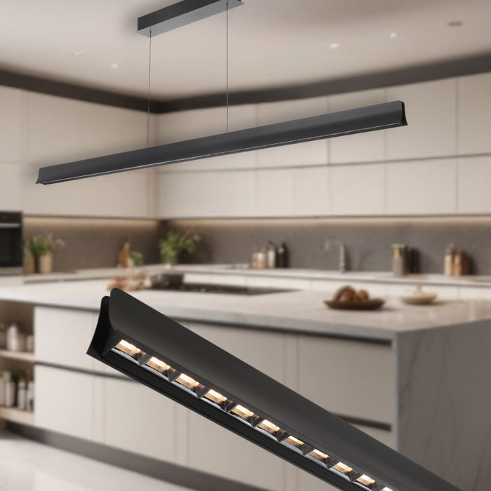 Lucid LED Pendant Black - LUCID PE180-BK