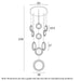 Buy Cluster Pendants Australia LUNA Cluster Pendant 10 Lights Chrome 3CCT - LUNA PE10-CH3C