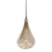 Buy Pendant Lights Australia Lustre Teardrop 1 Light Stone Effect Glass Teardrop Pendant Pale Gold - ZAF10341