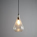 Buy Pendant Lights Australia Lustre Teardrop 1 Light Stone Effect Glass Teardrop Pendant Clear - ZAF10343