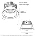 Buy Recessed LED Downlights Australia MACRO Recessed LED Downlight Black Polycarbonate 3CCT - MACRO DL105-BK3C