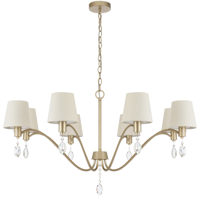 Malvern 8 Light Pendant Antique Silver - MALVERN PE08-AS