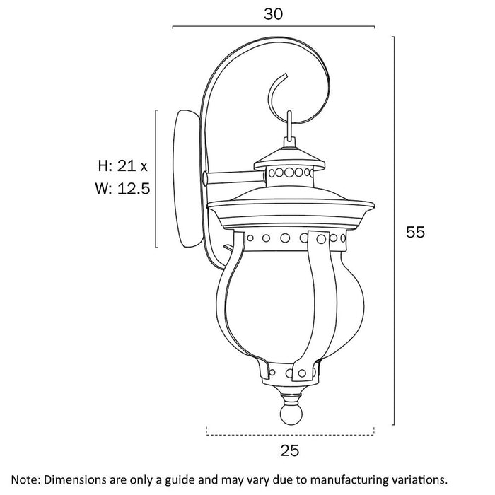 Buy Outdoor Wall Lanterns Australia Mamo Outdoor Wall Lantern Black - MAMO EX25-BK
