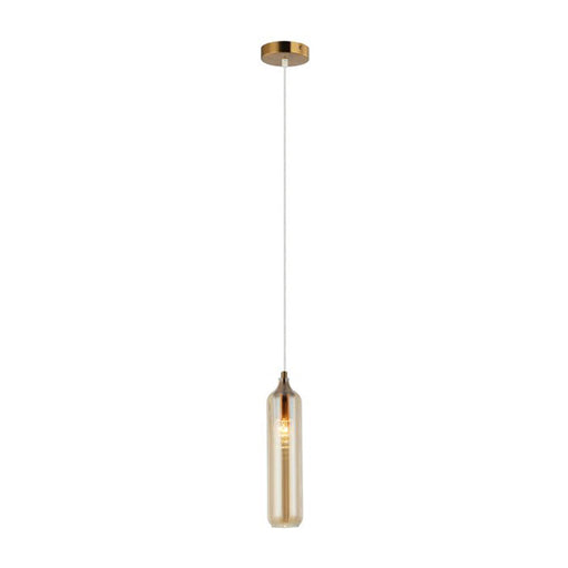 Buy Pendant Lights Australia Mange Pendant Light Cylinder Amber Glass - MANGA4