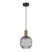 Buy Pendant Lights Australia Interior Glass Jar With Quadrilateral Segment 1 Light Pendant Smoke - MARACA1