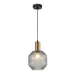 Buy Pendant Lights Australia Interior Glass Jar With Quadrilateral Segment 1 Light Pendant Smoke - MARACA1