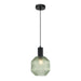 Buy Pendant Lights Australia Interior Glass Jar With Quadrilateral Segment 1 Light Pendant Green - MARACA2