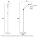 Buy Floor Lamps Australia MARBELL Floor Lamp Black Smoke - MARBELL FL-BKSM