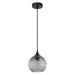 Buy Pendant Lights Australia Marbre 1 Light Pendant Smokey Wine Glass Wavy Glass- MARBRE1