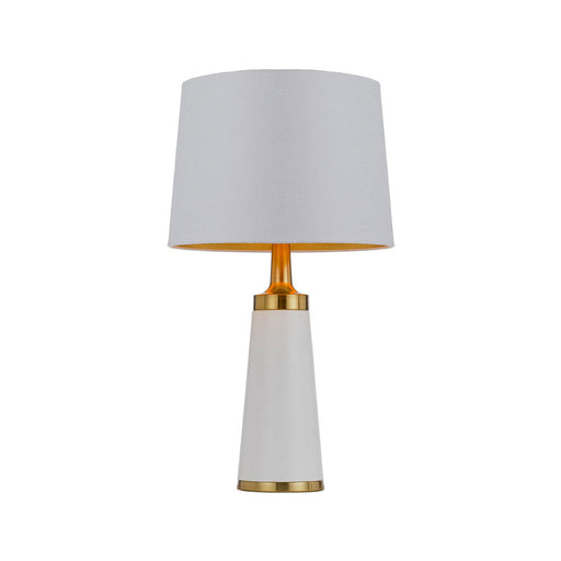 Buy Table Lamps Australia Margot 1 Light Table Lamp White & Gold - MARGOT TL-WHAG
