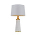 Buy Table Lamps Australia Margot 1 Light Table Lamp White & Gold - MARGOT TL-WHAG