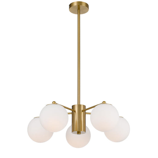 Buy Pendant Lights Australia Marsten 5 Light Pendant Antique Gold & Opal Matt - MARSTEN PE5-AGOM
