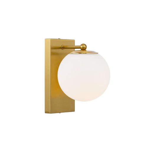 Buy Wall Sconce Australia Marsten 1 Light Wall Light Antique Gold & Opal Matt - MARSTEN WB-AGOM