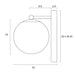 Buy Wall Sconce Australia Marsten 1 Light Wall Light Black & Opal Matt - MARSTEN WB-BKOM