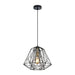 Buy Pendant Lights Australia Interior Iron Cage 1 Light Pendant Black & Brass - MARTE1