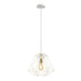 Buy Pendant Lights Australia Interior Iron Cage 1 Light Pendant White & Brass - MARTE3