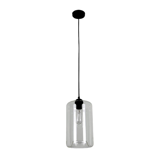 Buy Pendant Lights Australia MASON 1 Light Pendant With Clear Oblong Glass - MASON2