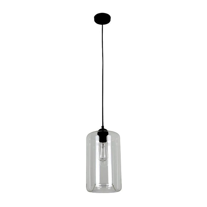 Buy Pendant Lights Australia MASON 1 Light Pendant With Clear Oblong Glass - MASON2