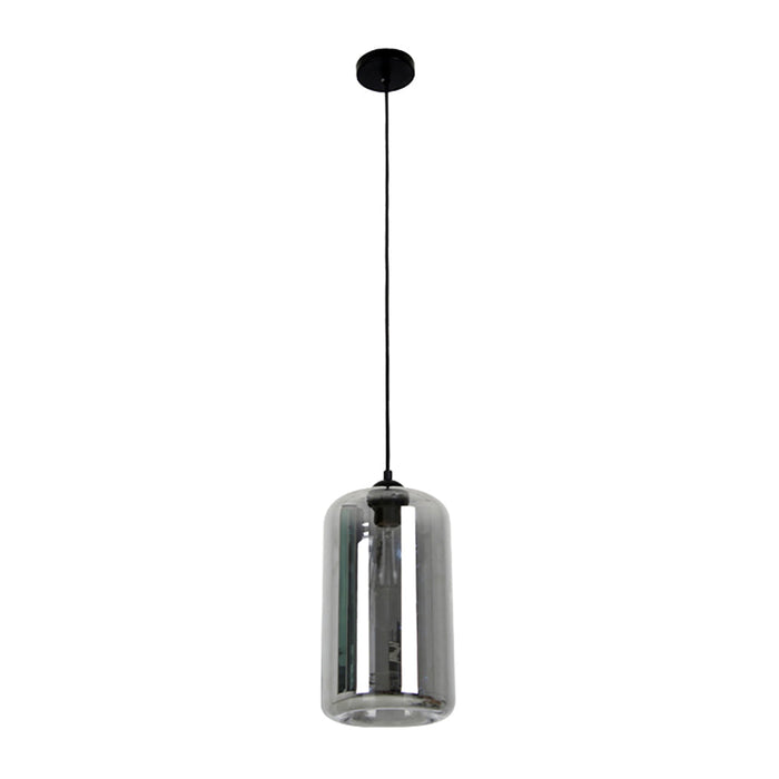 Buy Pendant Lights Australia MASON 1 Light Pendant With Smoked Oblong Glass - MASON3