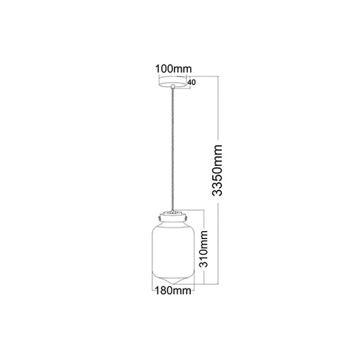 Buy Pendant Lights Australia MASON 1 Light Pendant With Smoked Tipped Glass - MASON6