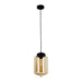 Buy Pendant Lights Australia MASON 1 Light Pendant With Amber Tipped Glass - MASON4
