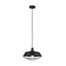 Buy Pendant Lights Australia MATRIX Iron Dome & Cage 1 Light Pendant Black - MATRIX-B