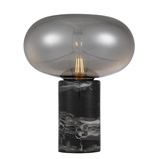 Buy Table Lamps Australia Maximo 1 Light Table Lamp Black & Smoke - MAXIMO TL-BKSM
