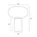 Buy Table Lamps Australia Maximo 1 Light Table Lamp Black & Amber - MAXIMO TL-BKAM
