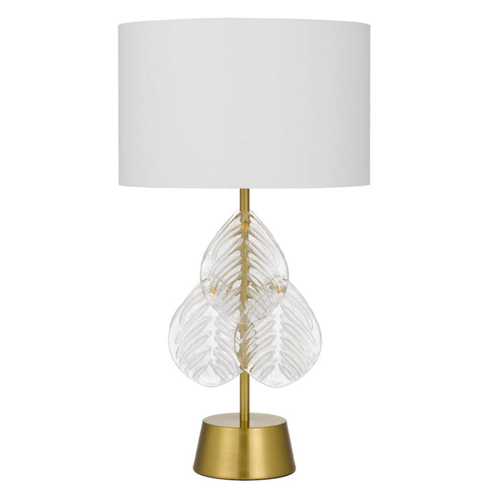 Buy Table Lamps Australia Melania 1 Light Table Lamp Gold & White - MELANIA TL-GDWH