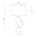 Buy Table Lamps Australia Melania 1 Light Table Lamp Gold & White - MELANIA TL-GDWH