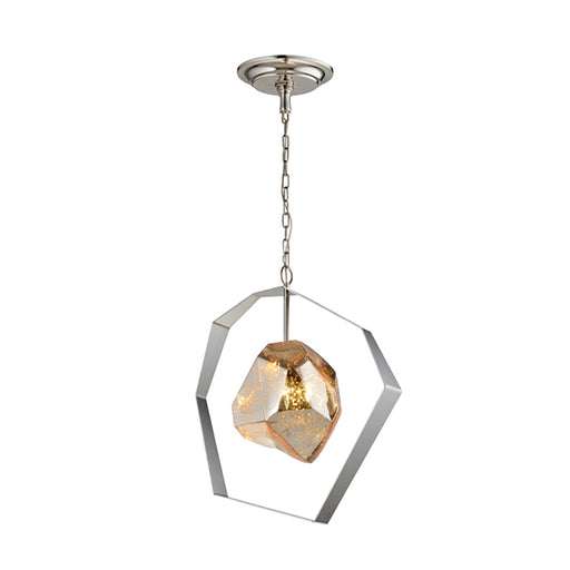 Buy Pendant Lights Australia METEORA Stainless Steel With Silvered Glass 1 Light Pendant - METEORA1